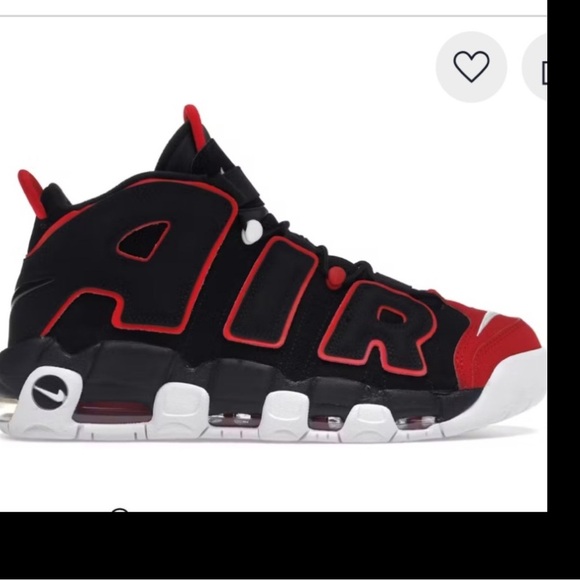 Nike Air More Uptempo 96 RED TOE boys sneaker size 12C excellent PO condition - Picture 13 of 13